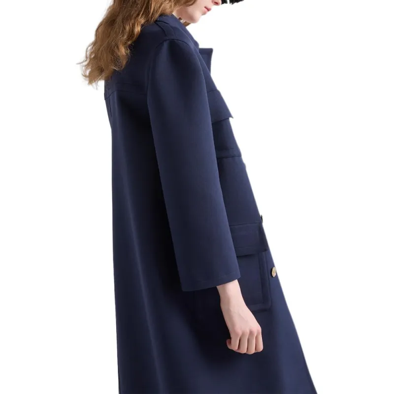 PRADA Coats Women's Marine Blue-3