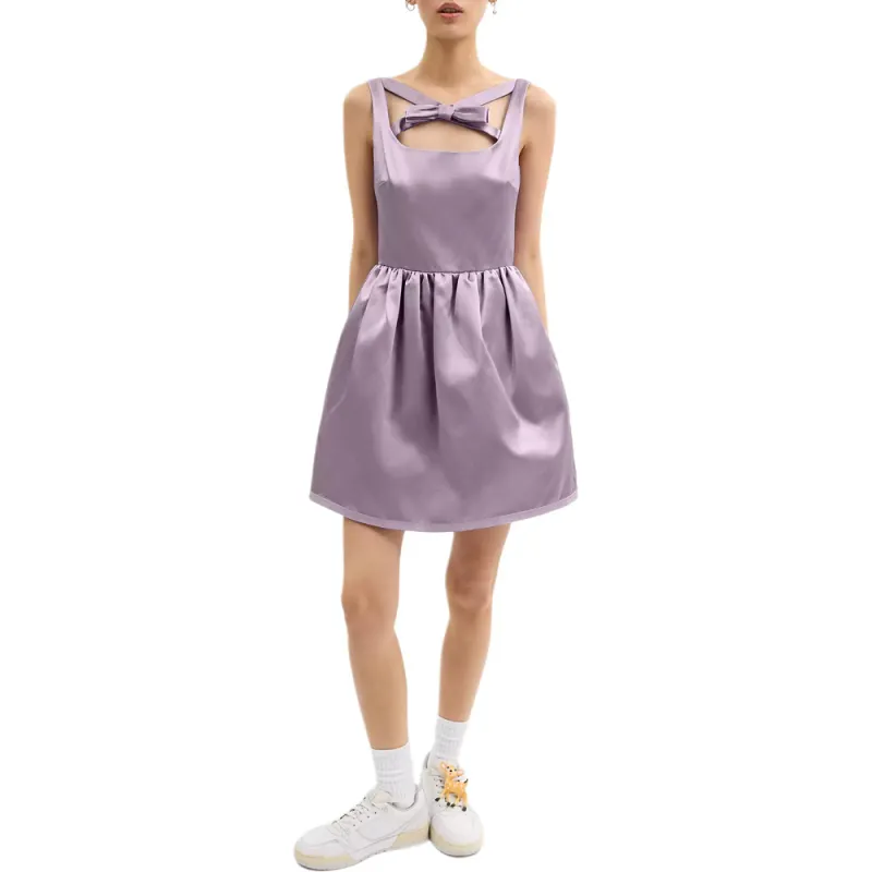 COACH Sleeveless Dress Women's Purple-1