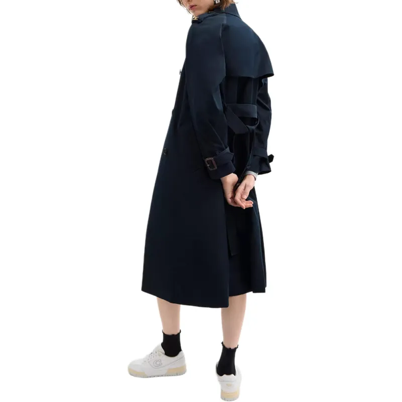 COACH Trench Coat Women's Marine Blue-2