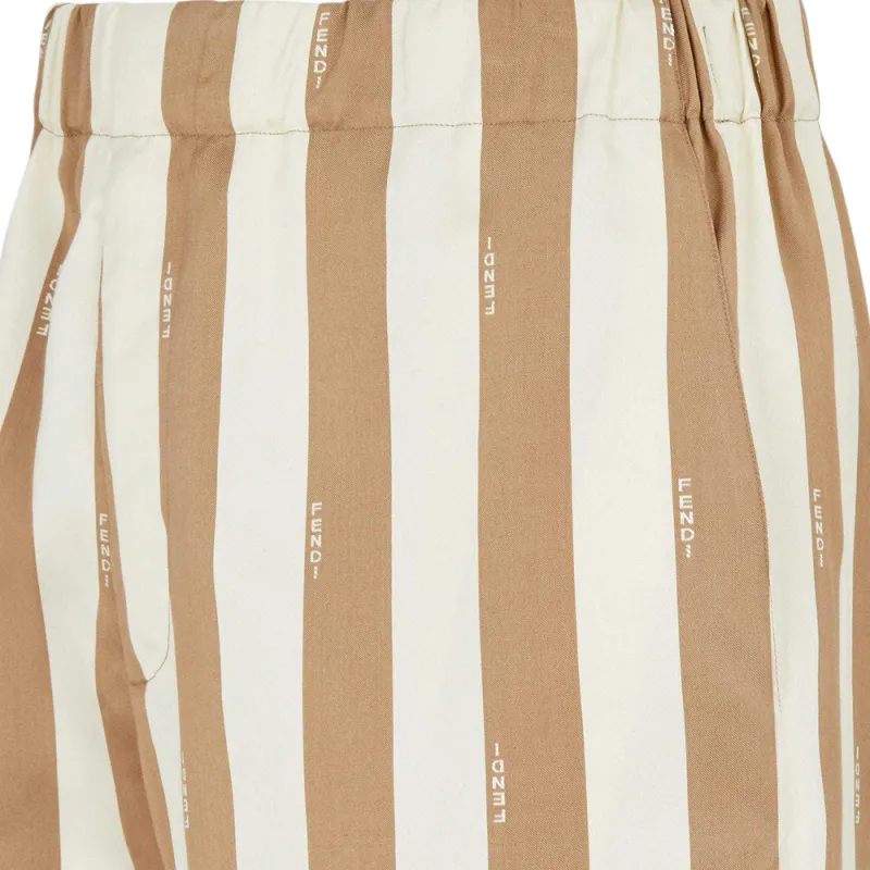 FENDI Casual Shorts Men's Beige-3