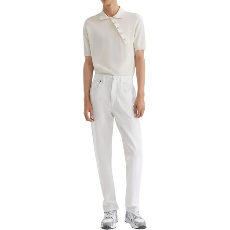 FENDI Polo Shirts Men White-2