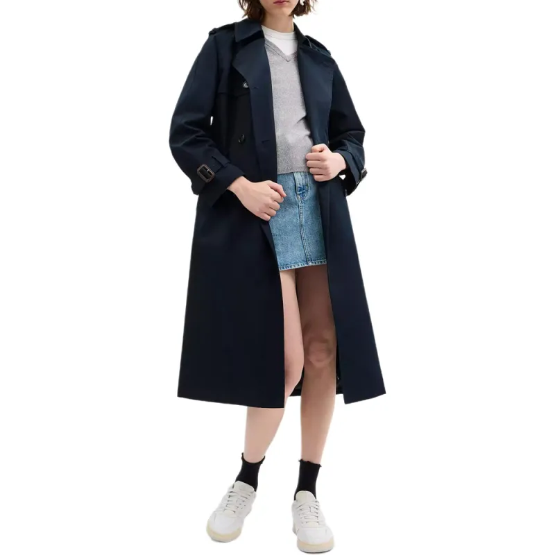COACH Trench Coat Women's Marine Blue-1
