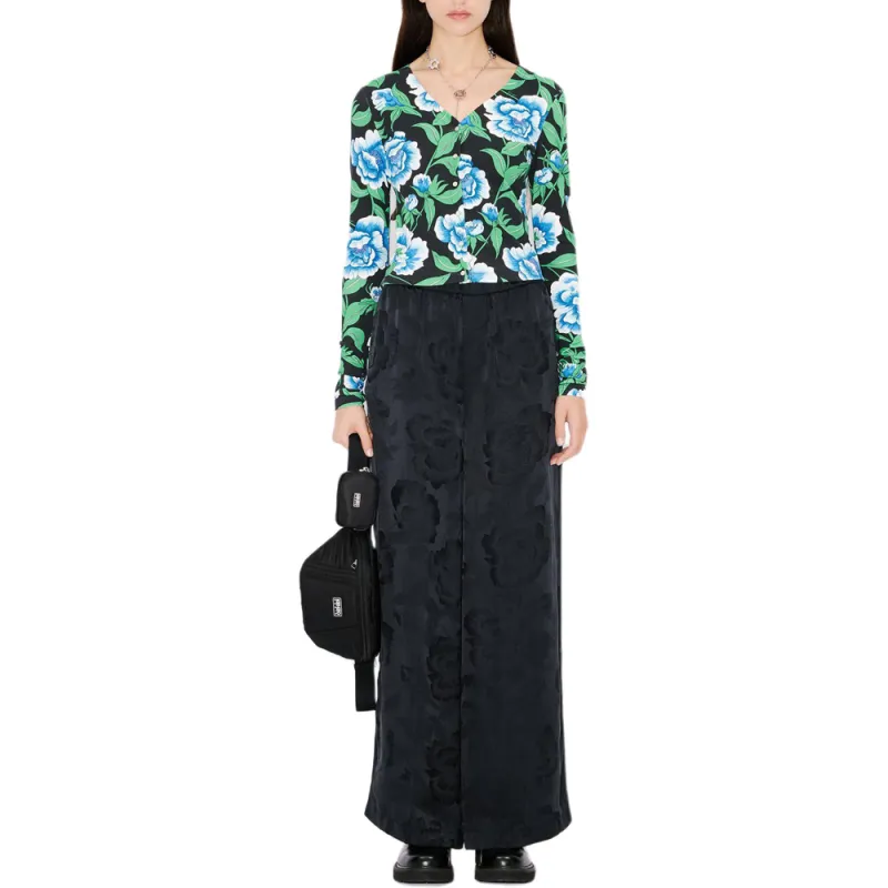 KENZO Floral Printed V Neck Cardigan-4