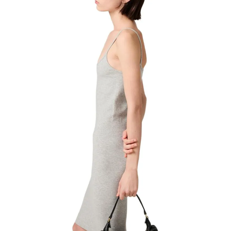 MIU MIU Slip Dress Women's Gray-3