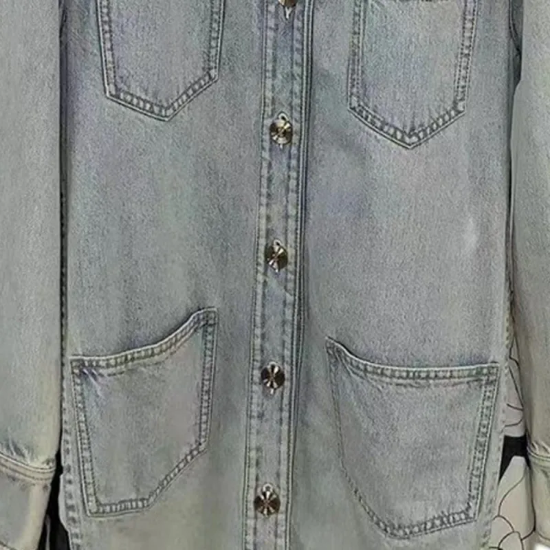 CHANEL 21C Denim Jacket Women's Blue-2