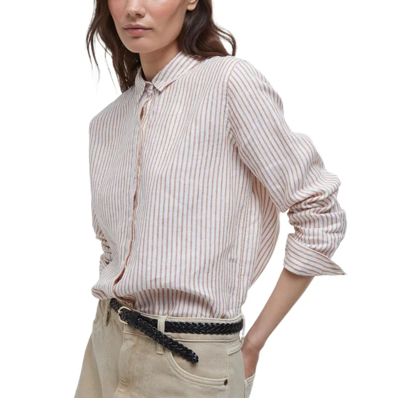 BARBOUR SS25 Shirt Women's White Pink-1