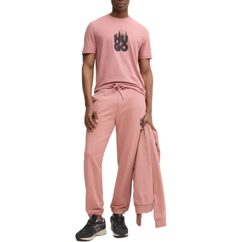 HUGO BOSS SS25 Knitted Sports Pants Men's Pink-2