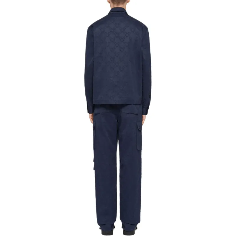 Givenchy SS25 Cargo Pants Men's Marine Blue-2