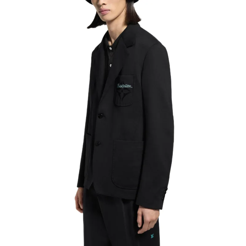 LOUIS VUITTON SS25 Spring Men's Collection Business Suits Coats Men's Black-2