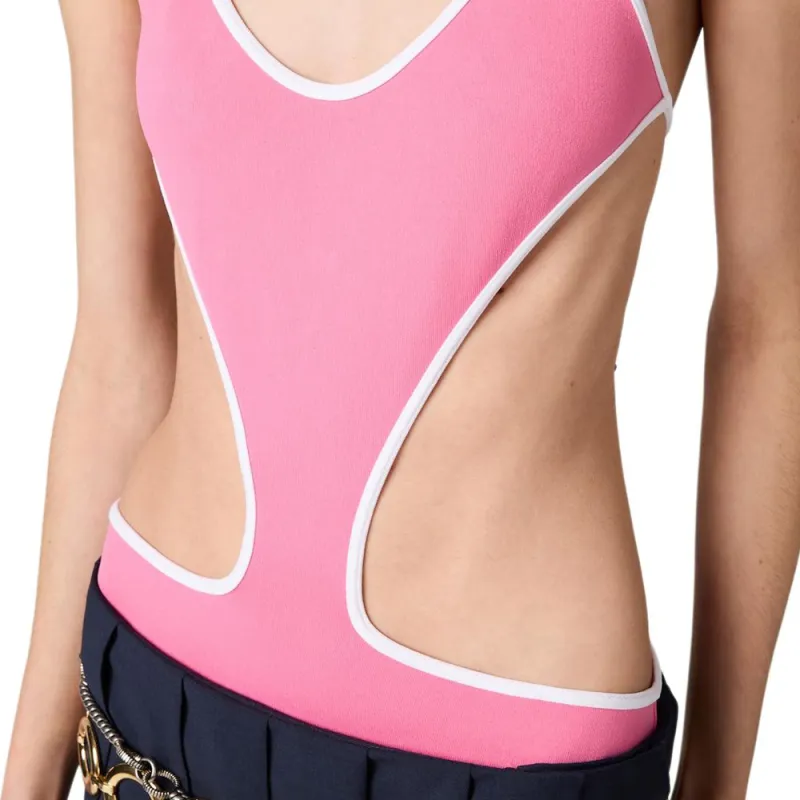 MIU MIU SS25 One piece Swimsuit Women's Pink-4