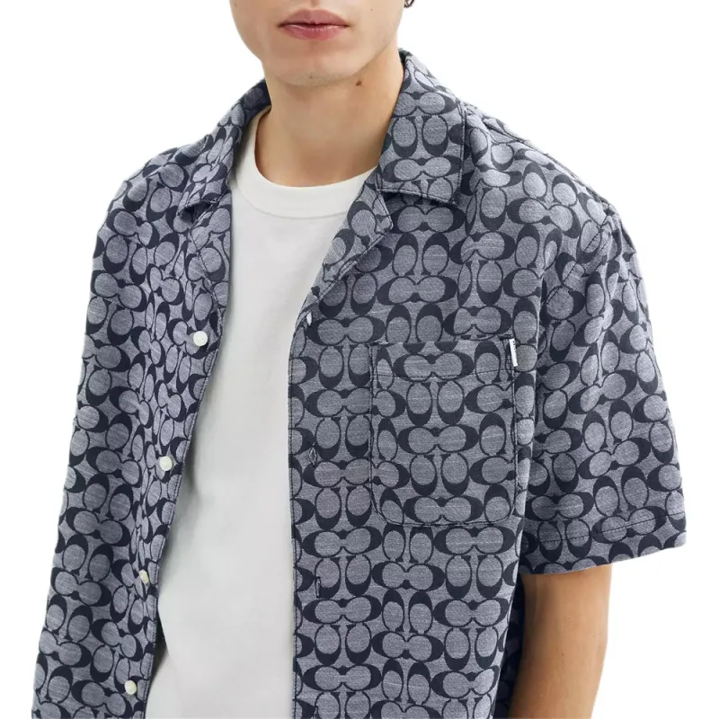 COACH Shirts Men Gray-3