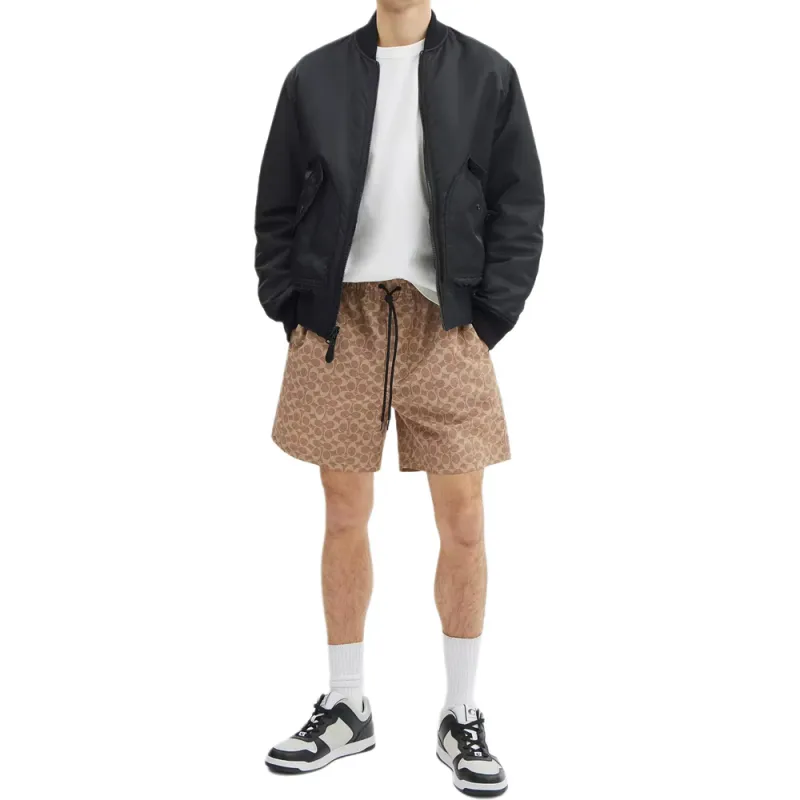 COACH SS25 Swimming Shorts Men's Light Brown-1