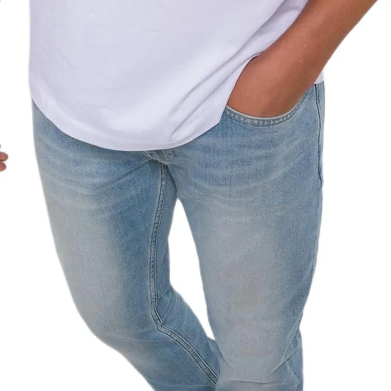 VERSACE Straight Leg Embroidered Logo Jeans-4