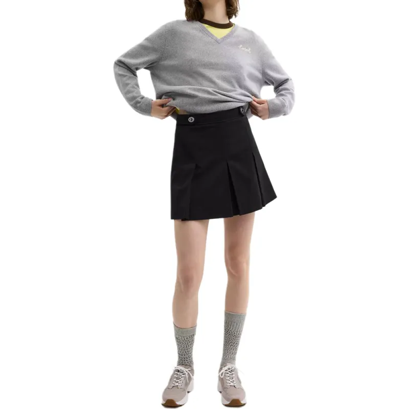 COACH SS25 Casual Short Skirts Women's Black-1
