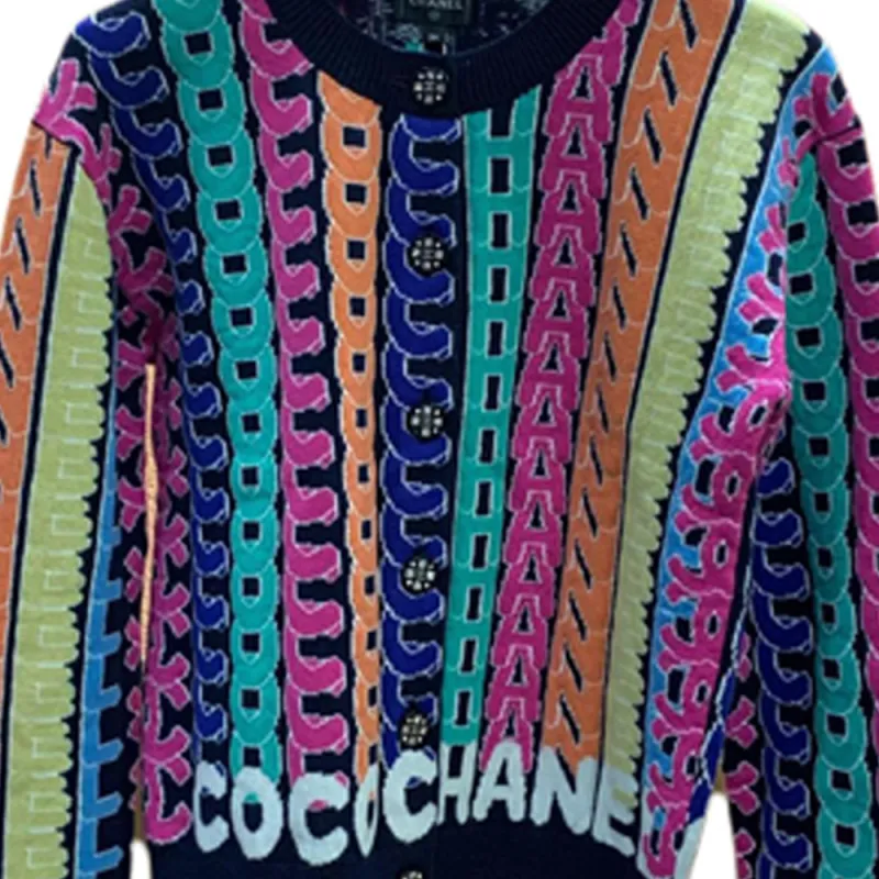 CHANEL Cashmere Sweater Women's Marine Blue-2