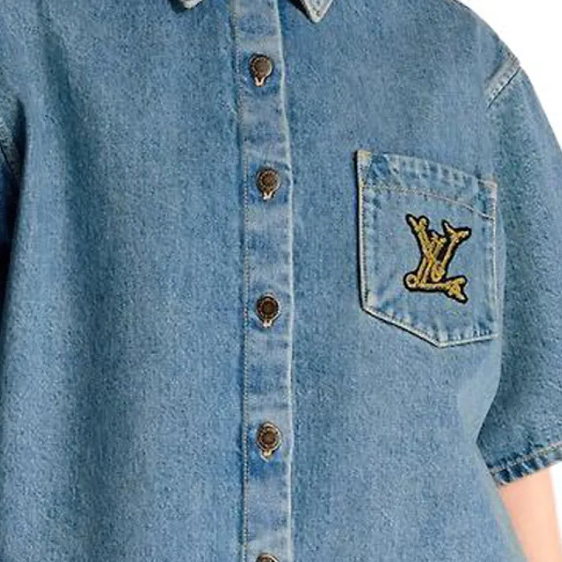 LOUIS VUITTON SS25 Shirt Women's Blue-3