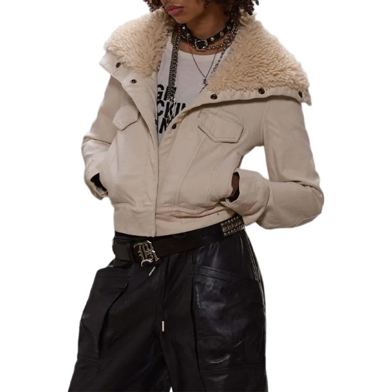 R13 Jackets & Coats Women's Beige-3