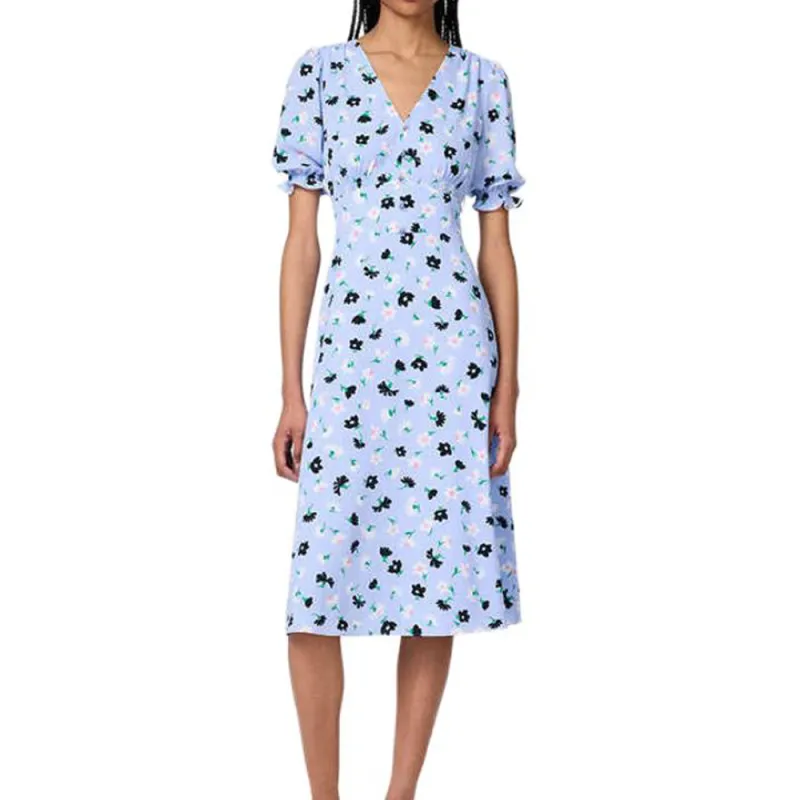 Kate Spade SS25 Short Sleeved Dresses Women's Blue-1