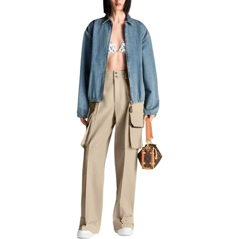 LOUIS VUITTON SS25 Women's Nautical Collection Cargo Pants Women's Beige-2