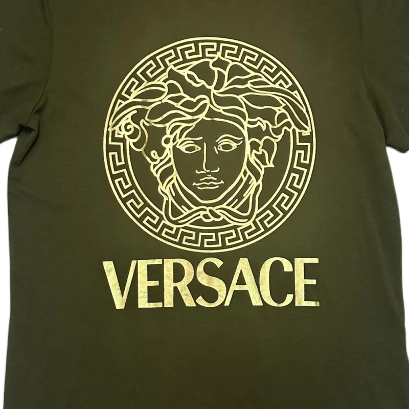 VERSACE SS24 T Shirt Men's Dark Green-4