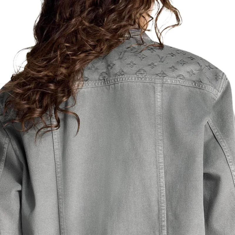 LOUIS VUITTON Flap Pocket Denim Jacket-4