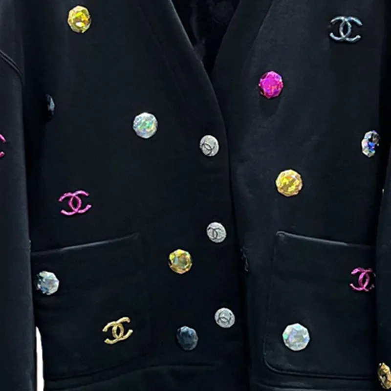 CHANEL 21K Fall Winter Collection Knitwear Women's Black-2