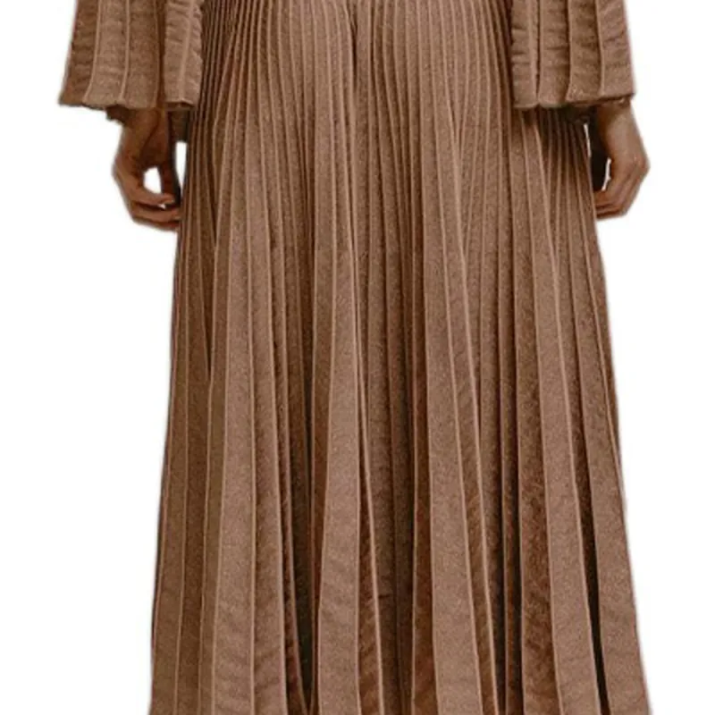Antonino Valenti Casual Long Skirt Women's Brown-4