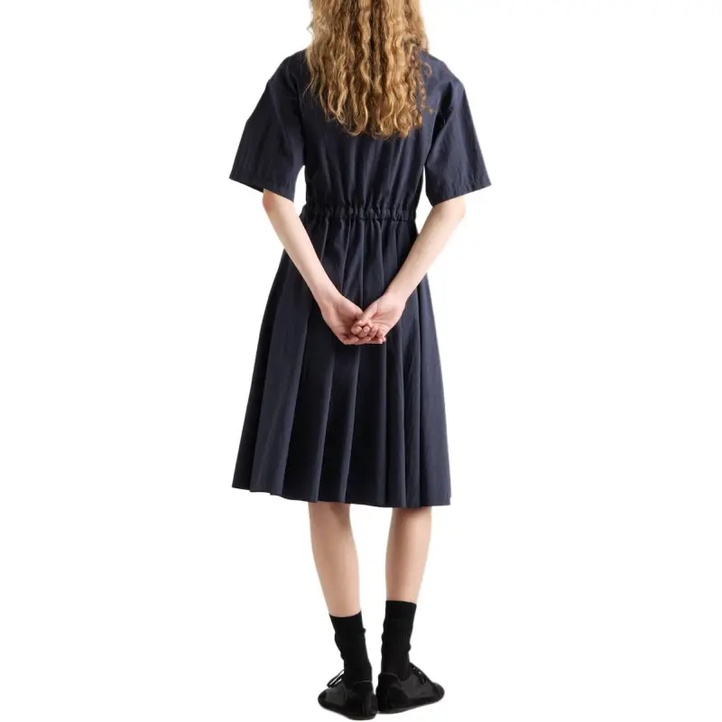 PRADA Pongé Short sleeve Midi Dress-2