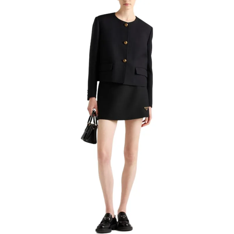 PRADA Tricotine Miniskirt-1