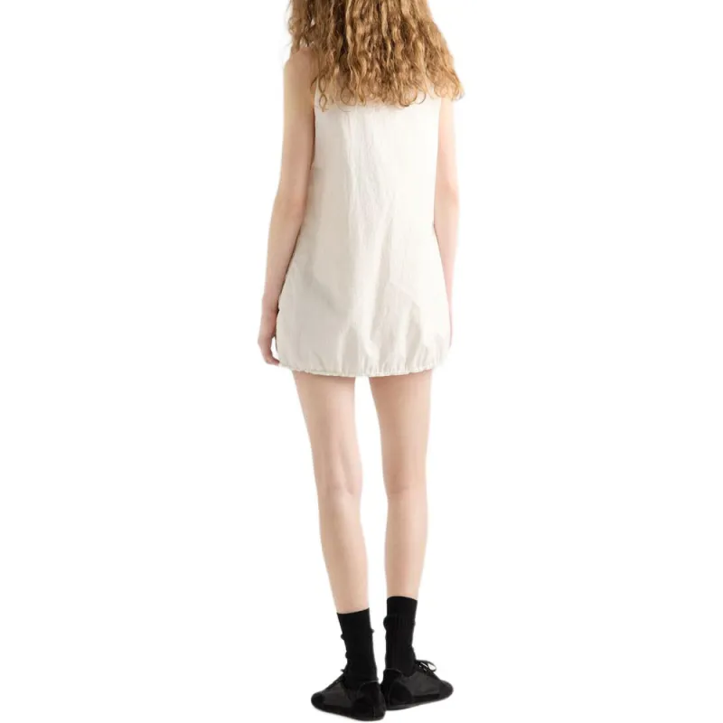PRADA SS25 Spring Summer Women's Apparel Collection Sleeveless Dress Women's White-3