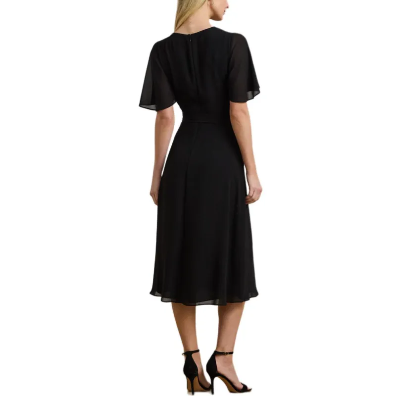 LAUREN RALPH LAUREN Short Sleeved Dresses Women's Black-1