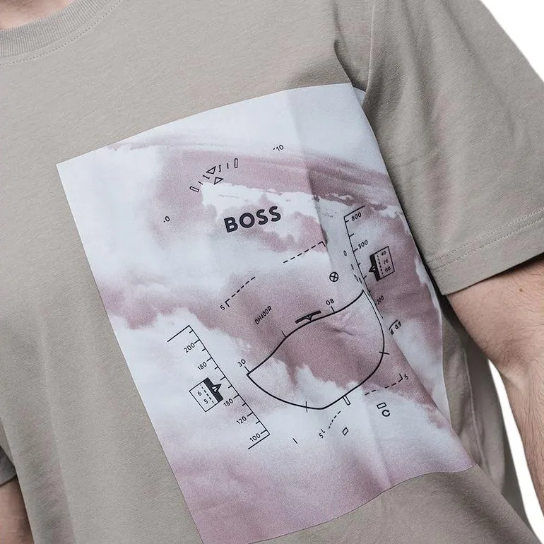 HUGO BOSS SS25 T Shirt Men's Beige-3