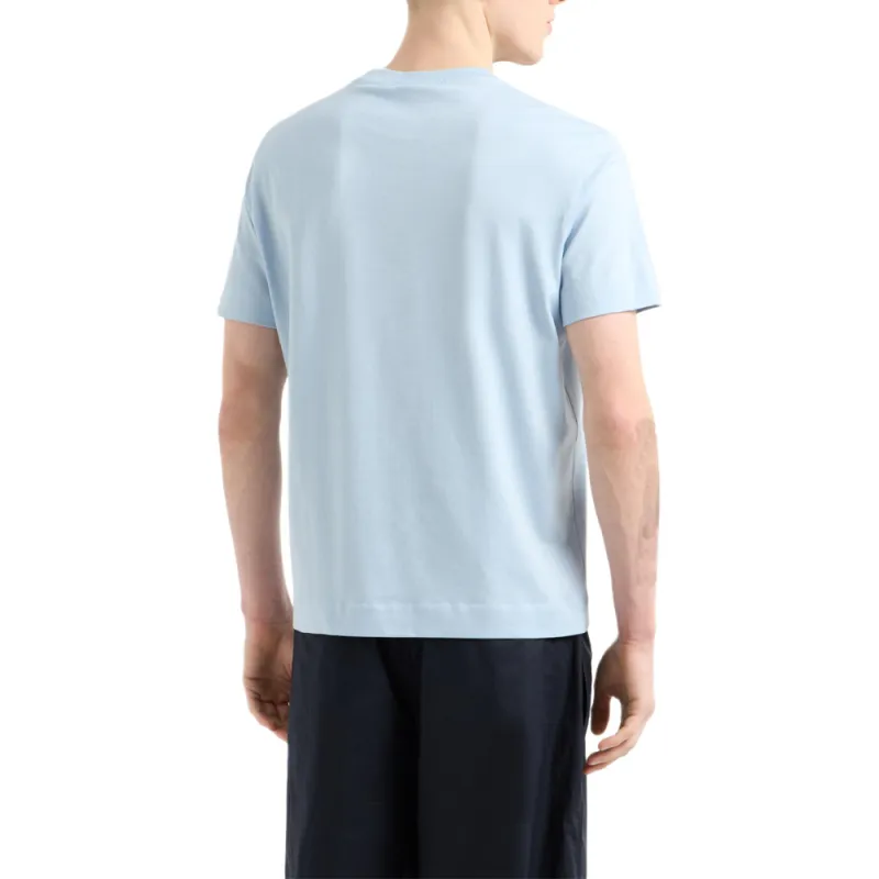 EMPORIO ARMANI Asv Milleraies Jersey T shirt With Seaside Sea horse Embroidery-1