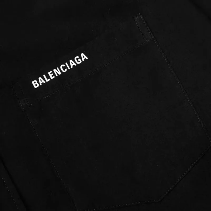 Balenciaga Shirt Regular Fit Men's Black-2