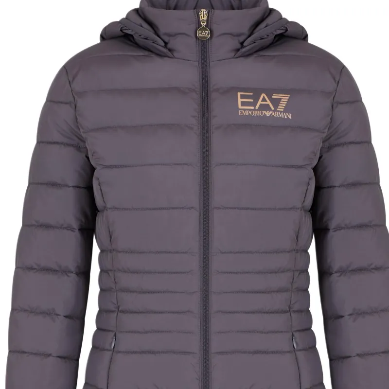 EMPORIO ARMANI EA7 Puffer Jacket Women's Gray-1