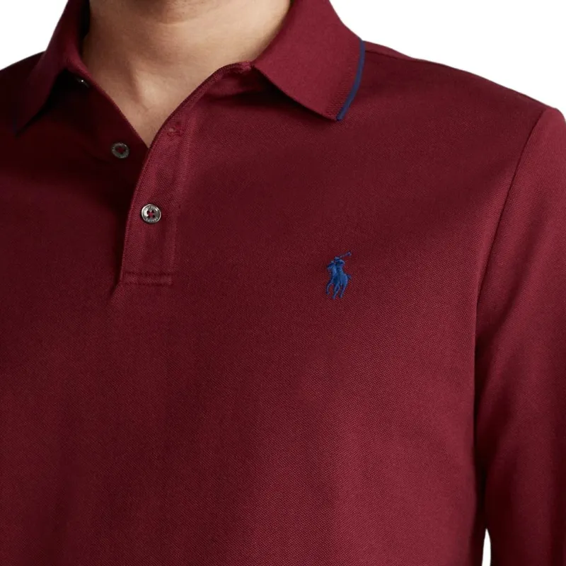 Polo Ralph Lauren SS24 Polo Shirt Men's Burgundy-3