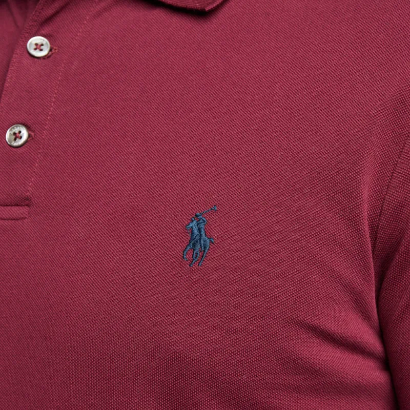 Polo Ralph Lauren SS24 Polo Shirt Men's Burgundy-3