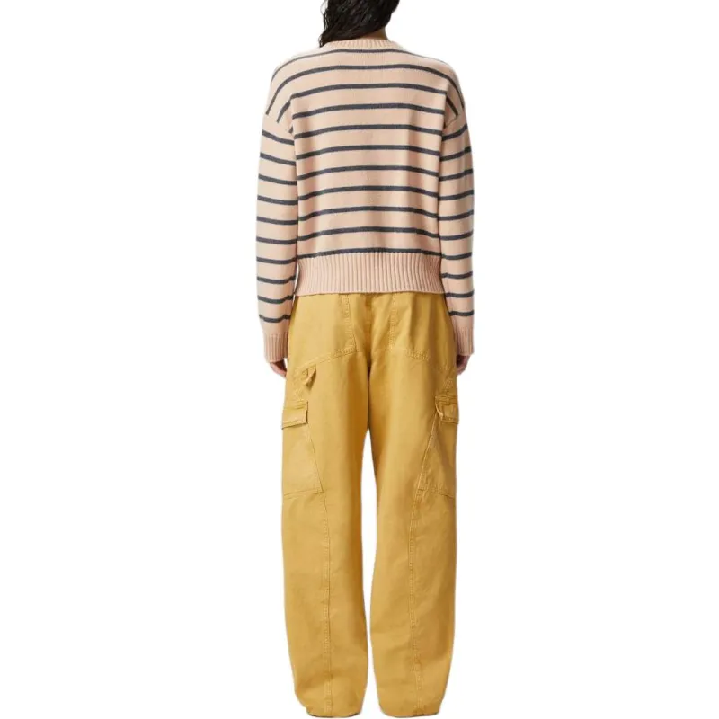 PINKO Love Birds Intarsia Striped Jumper-4