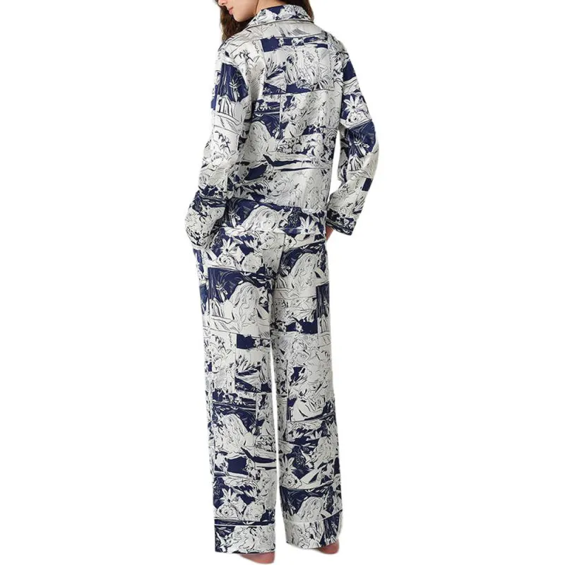 SILKY MIRACLE SS24 Pajama Set Women's Blue-2