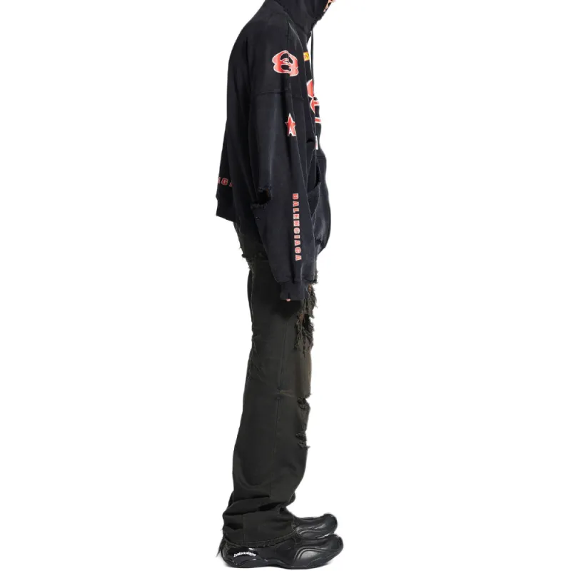 Balenciaga Sponsor Logos Zip Up Hoodie-4