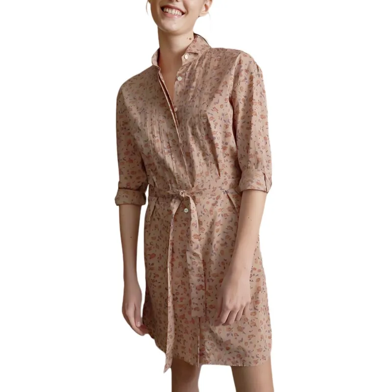 Burberry Long Sleeved Dress Women's Pink-1