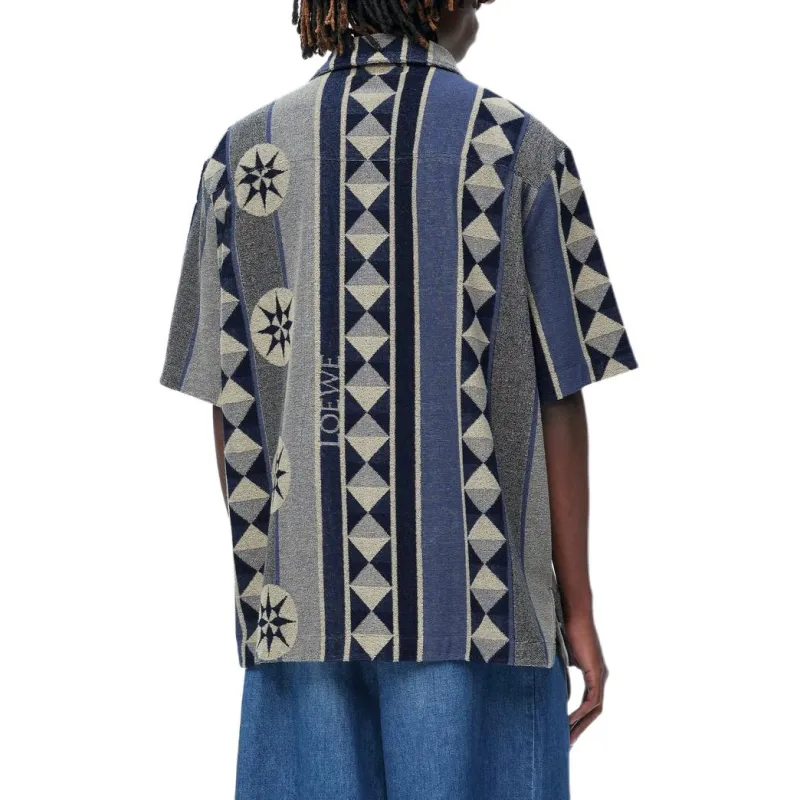 LOEWE Paula's Ibiza SS25 Shirt Men's Blue-2