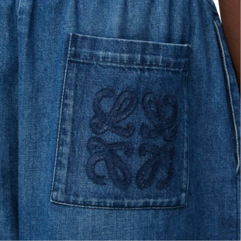 LOEWE Cotton Cropped Jeans-4