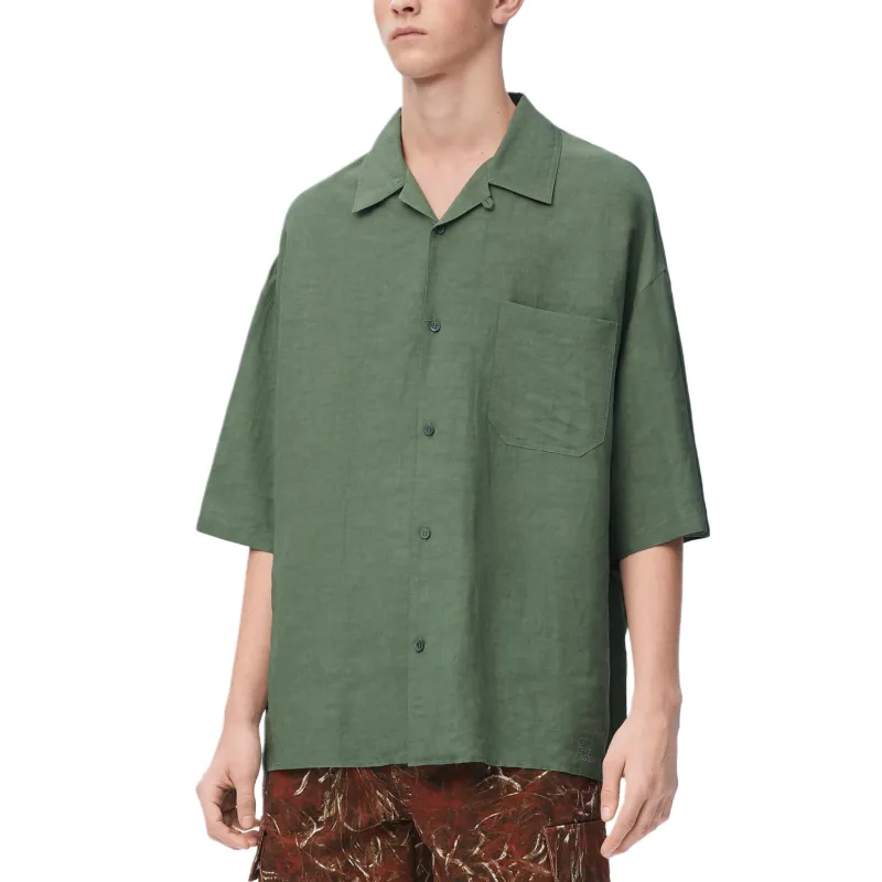 LOEWE Paula's Ibiza SS25 Shirt Men's Green-1