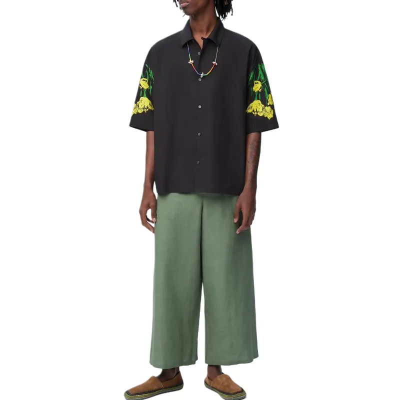 LOEWE Paula's Ibiza SS25 Casual Pants Men's Green-3