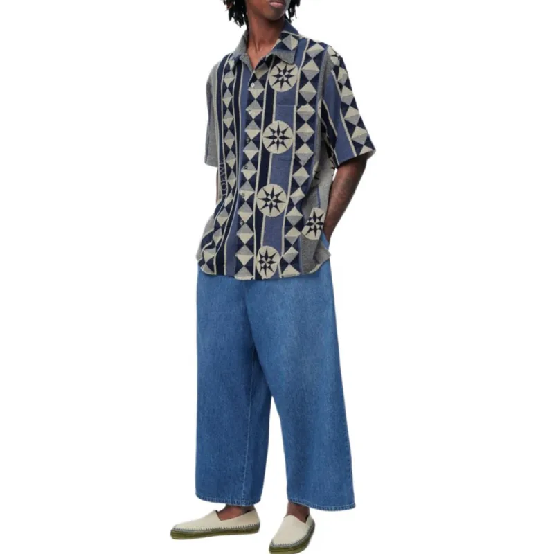LOEWE Paula's Ibiza SS25 Shirt Men's Blue-3