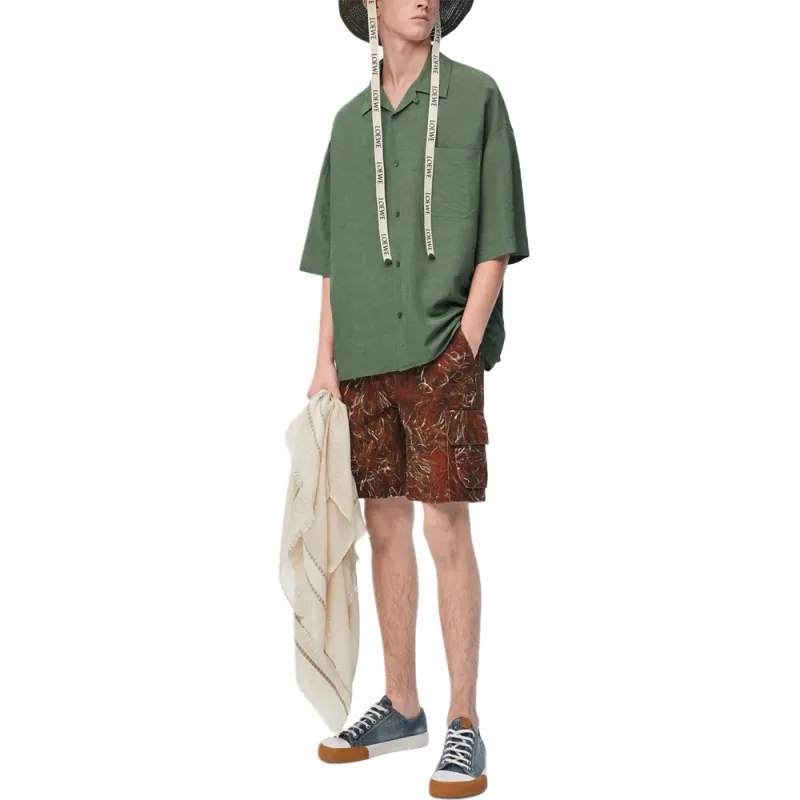 LOEWE Paula's Ibiza SS25 Shirt Men's Green-3