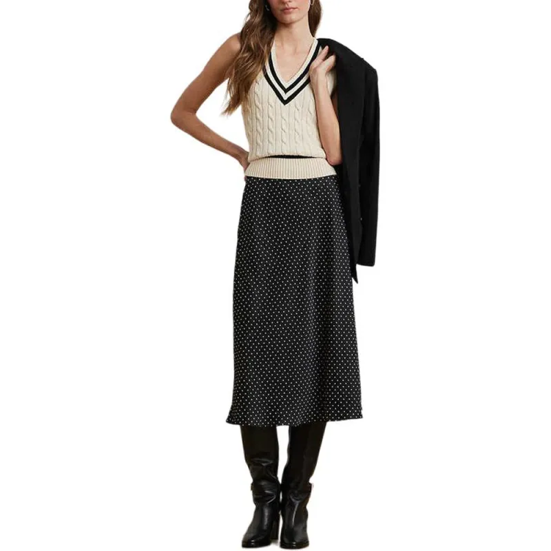 LAUREN RALPH LAUREN SS25 Casual Long Skirt Women's Black-3
