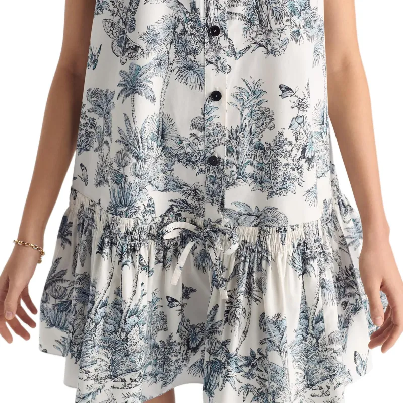 DIOR Dioriviera FW25 Sleeveless Dress Women's Blue-4