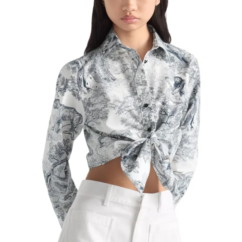 DIOR Dioriviera Shirt Women's Dark Blue-2